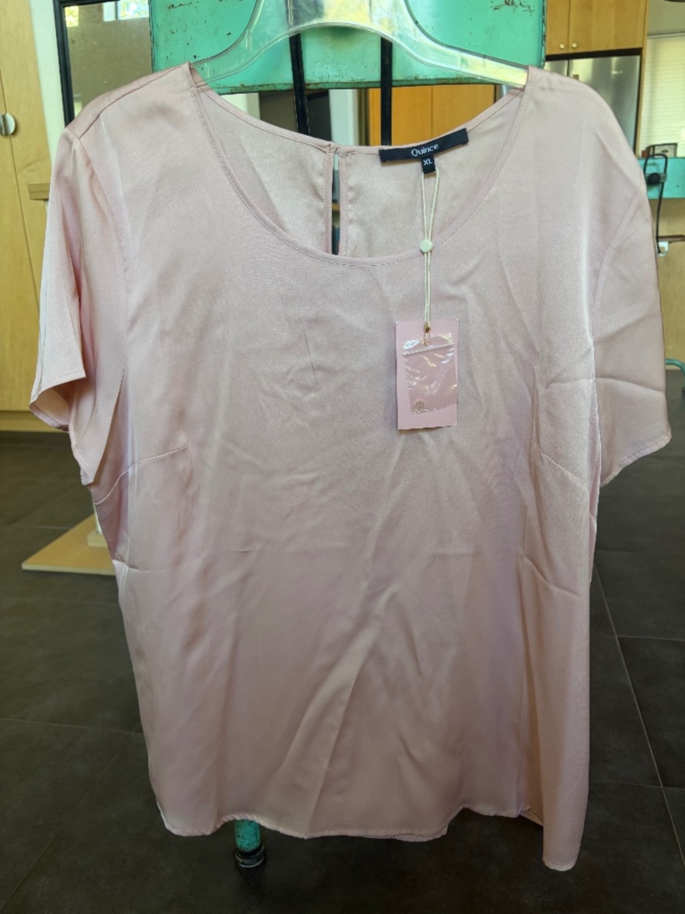 Quince Washable Stretch Silk Tee